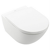 אסלה תלויה יוקרתית Villeroy & Boch דגם SUBWAY 3.0 רימלס לבן כולל מושב אסלה תלויה יוקרתית Villeroy & Boch דגם SUBWAY 3.0 רימלס לבן כולל מושב