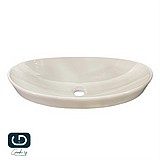 כיור חרס אובלי חצי שקוע לבן 56X36X12.5 כיור חרס אובלי חצי שקוע לבן 56X36X12.5