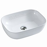 כיור חרס מונח מלבני לבן 46x33x13.5 כיור חרס מונח מלבני לבן 46x33x13.5