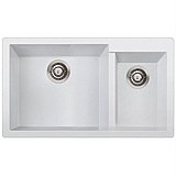 כיור מטבח גרניט כפול 850X490X195 תוצרת PLADOS איטליה כיור מטבח גרניט כפול 850X490X195 תוצרת PLADOS איטליה