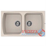 כיור מטבח כפול תוצרת אלצ'י ELLECI איטליה דגם LIVING 450 כיור מטבח כפול תוצרת אלצ'י ELLECI איטליה דגם LIVING 450