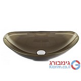 כיור מונח זכוכית מוקה 54X36 כיור מונח זכוכית מוקה 54X36