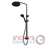 מוט פינוק טלסקופי מסתובב שחור מוט פינוק טלסקופי מסתובב שחור